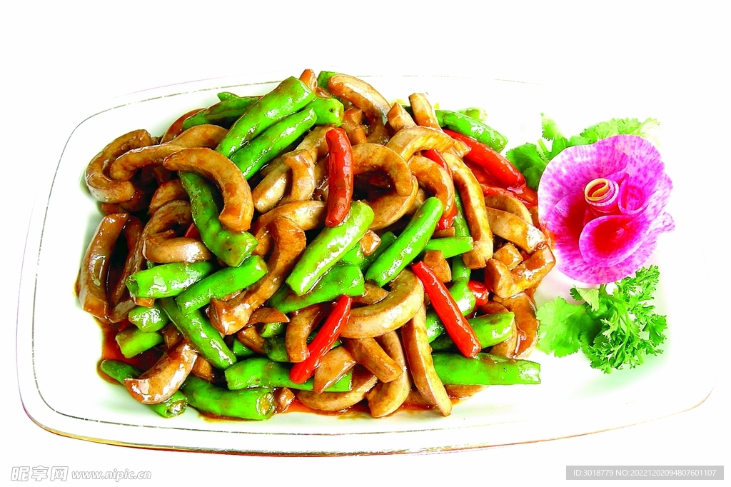 杭椒炒腰柳