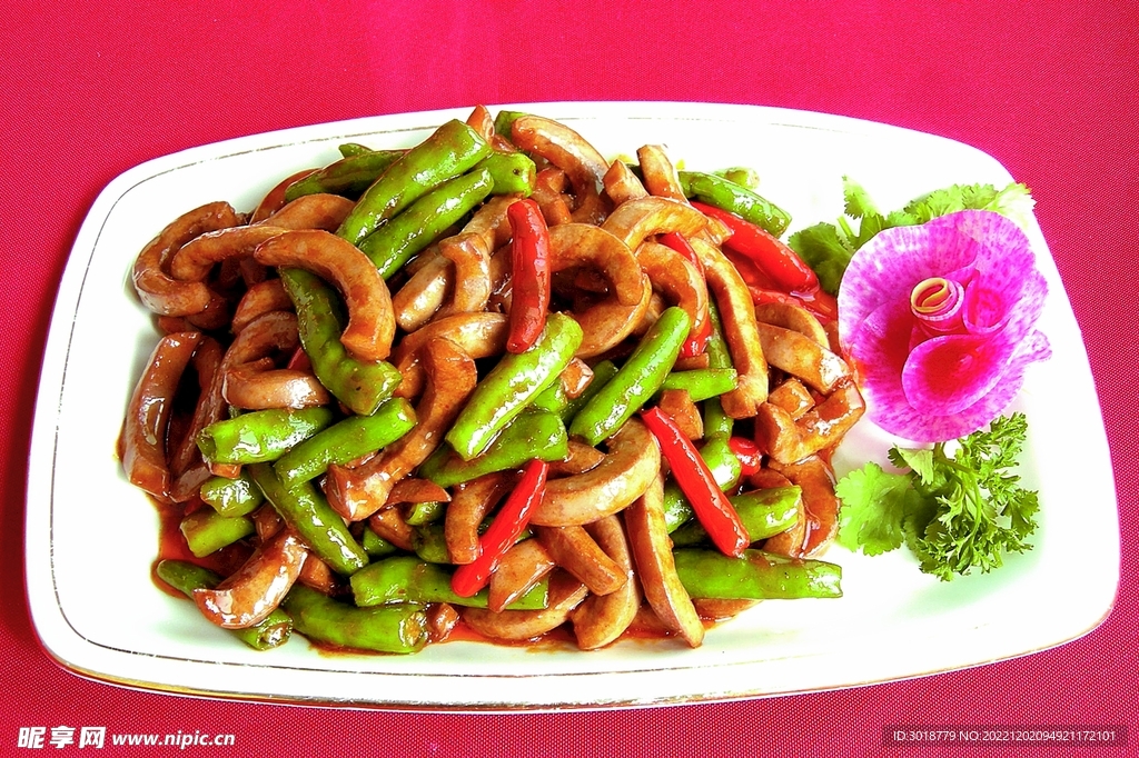 杭椒炒腰柳