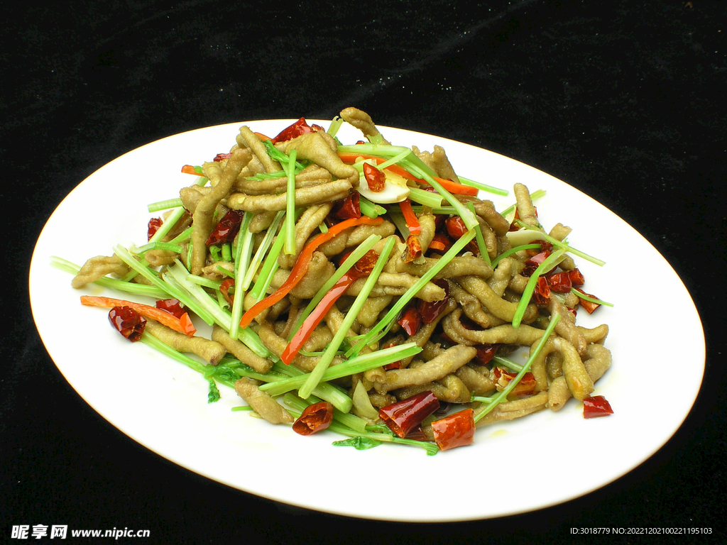 香辣鸭肠.