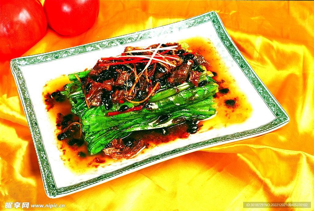 豉鱼油麦菜