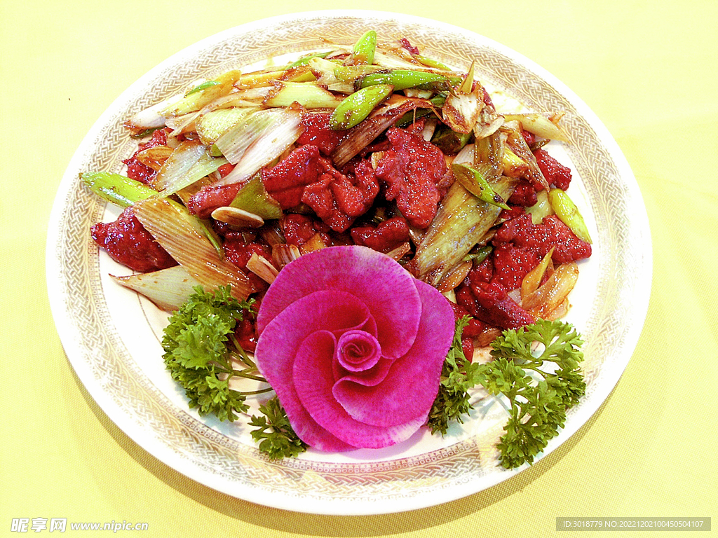 葱爆鹿肉