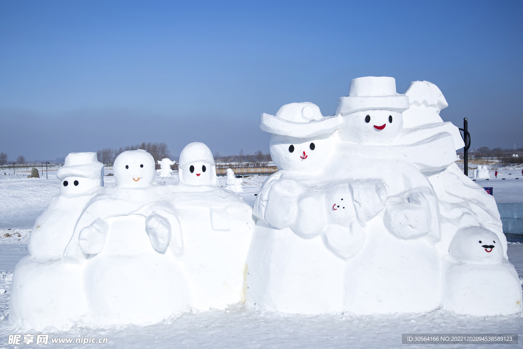 冬季雪人