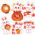 兔年贴纸