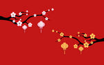 梅花树枝元素