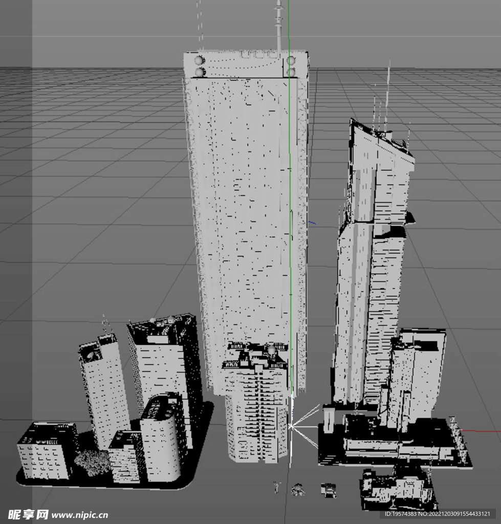 C4D模型 城市建筑