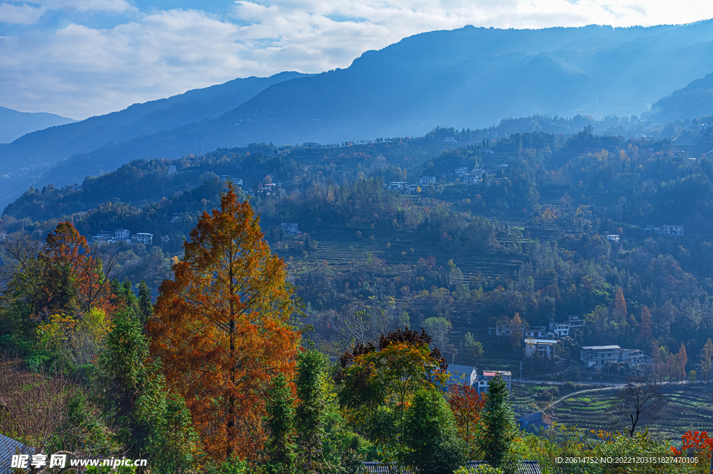 壮丽的大山风景