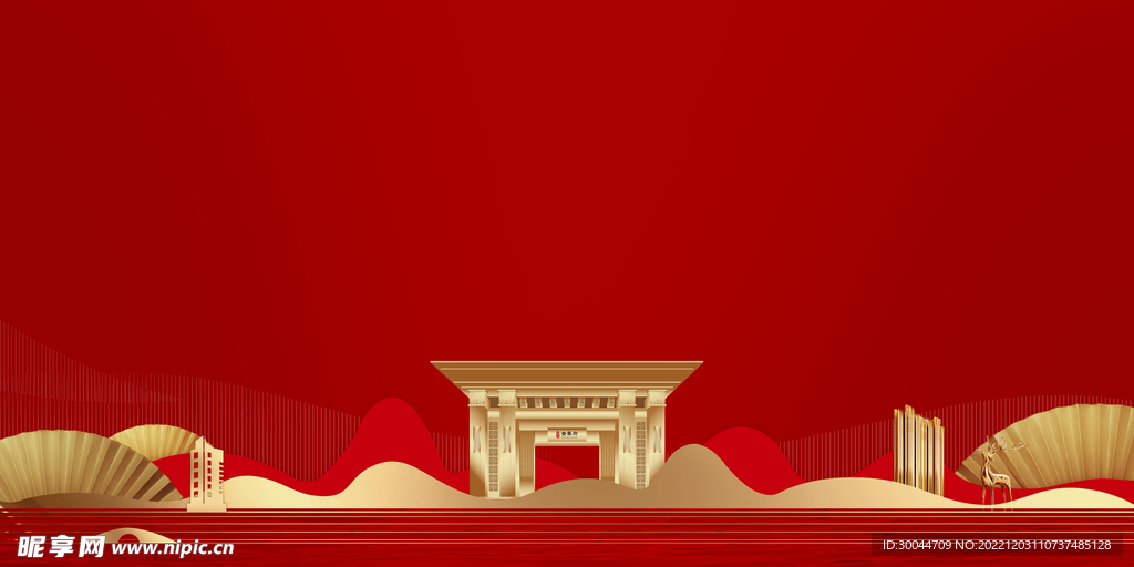 红色背景