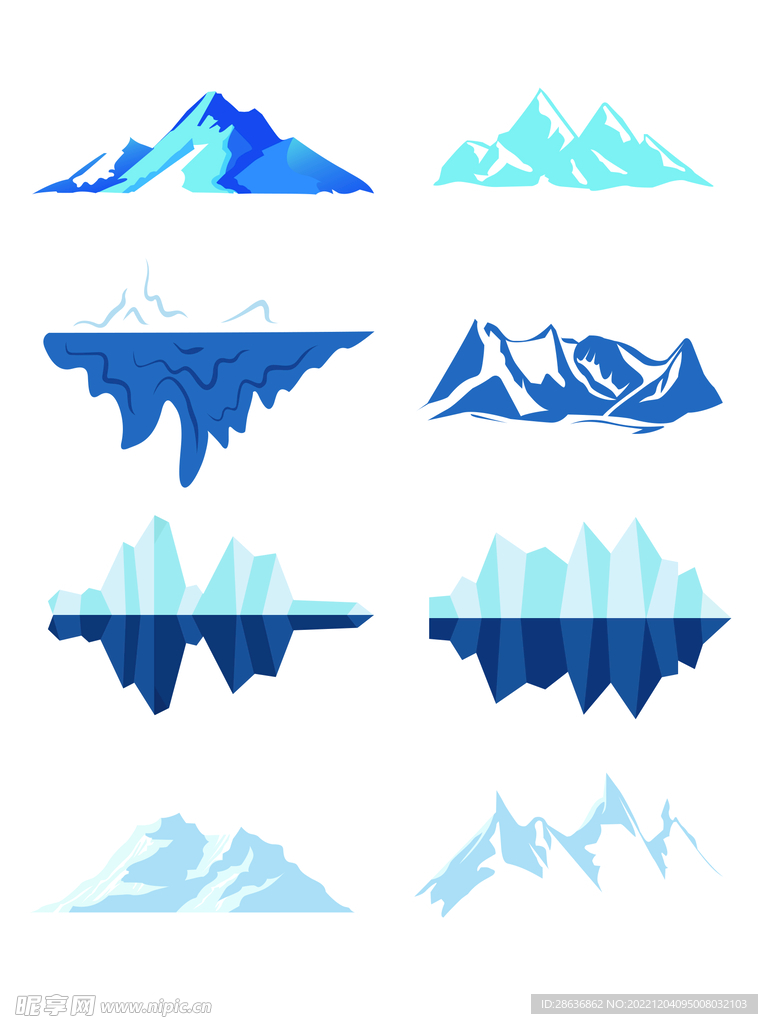 冰山背景