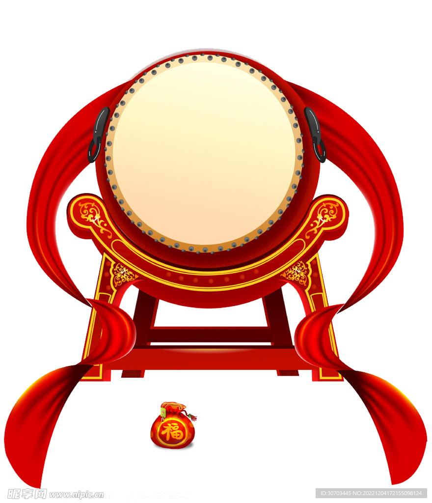 红色的锣鼓