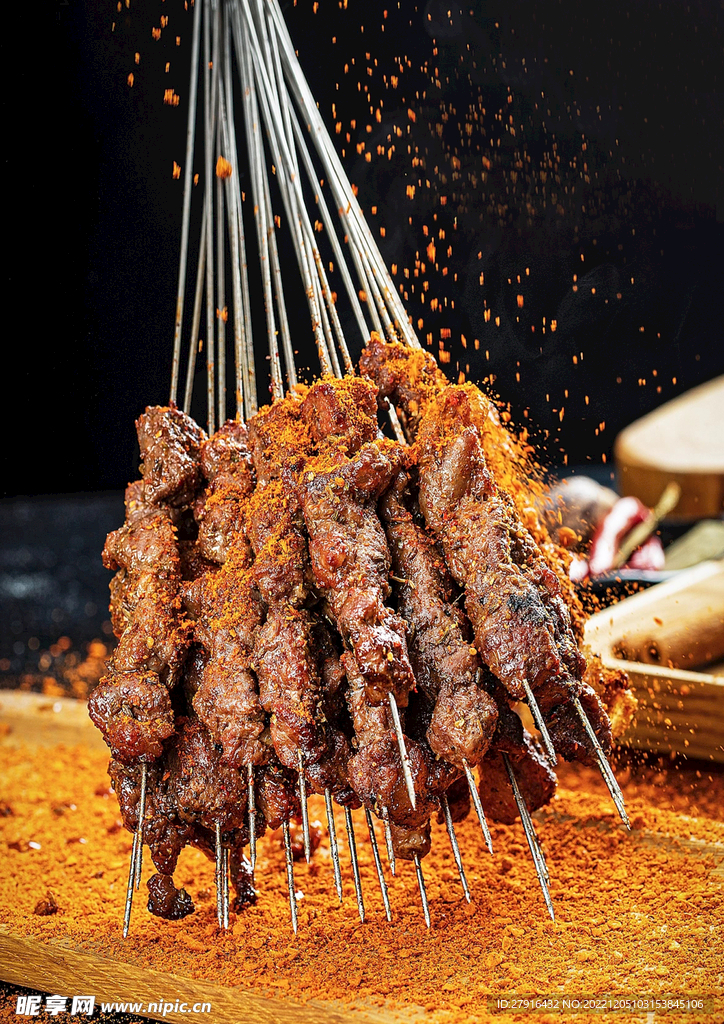 烤牛肉串