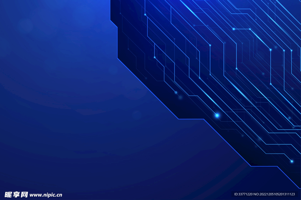 蓝色科技背景