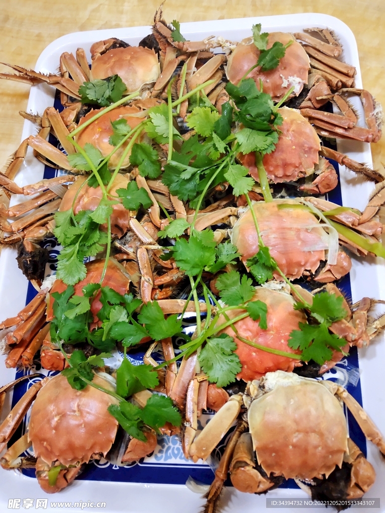 大闸蟹  清蒸螃蟹 美味海鲜