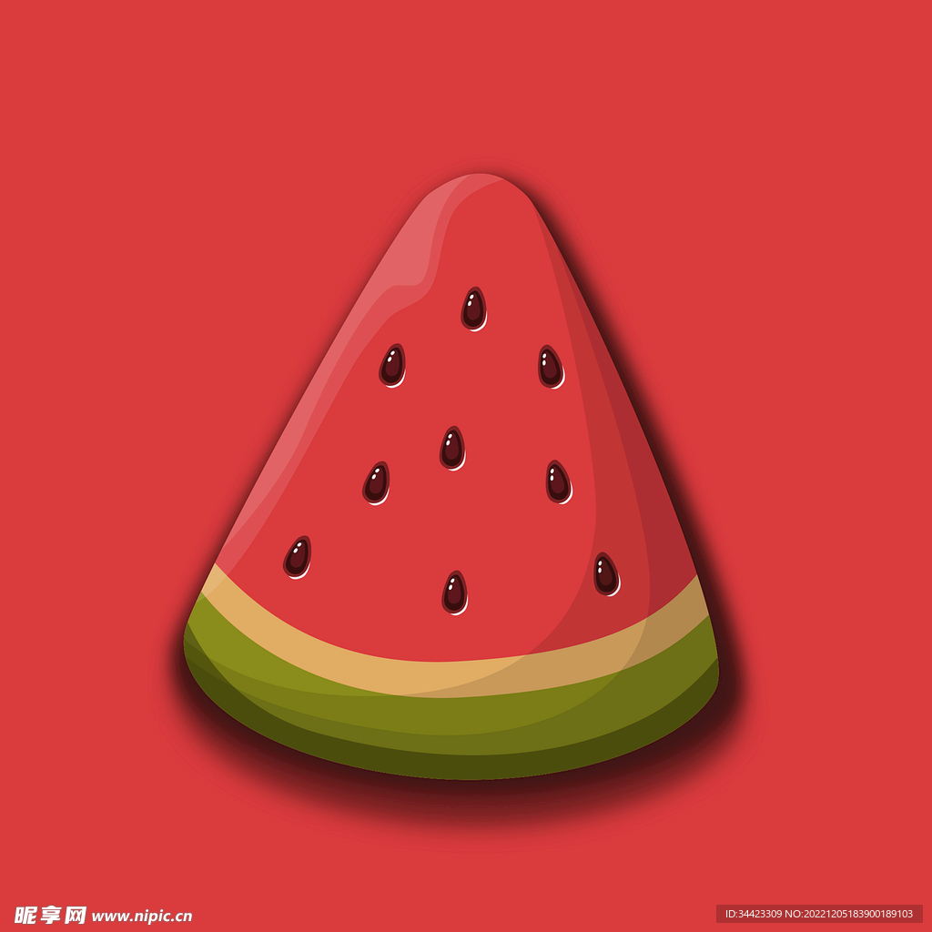 西瓜插画