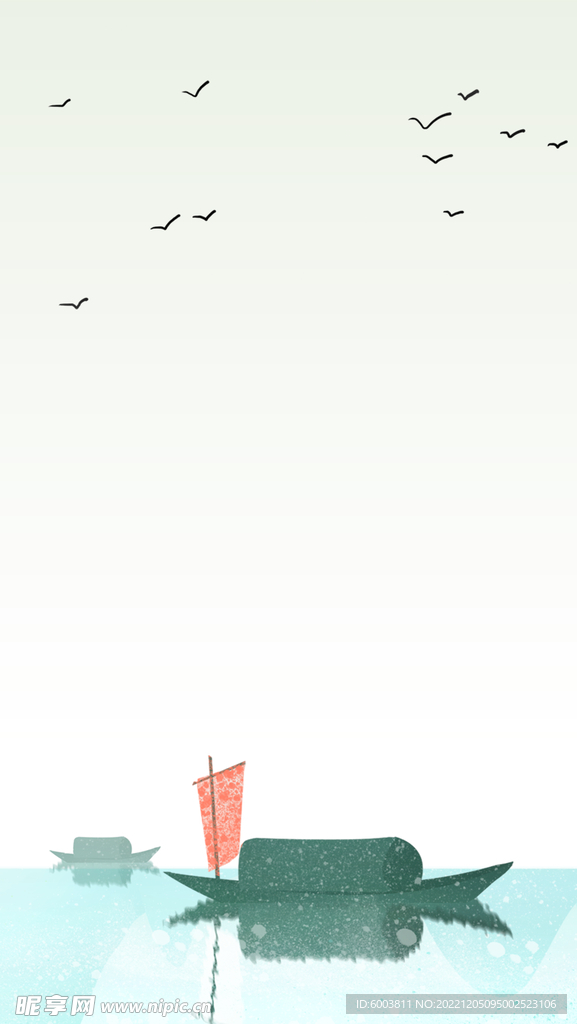 船背景