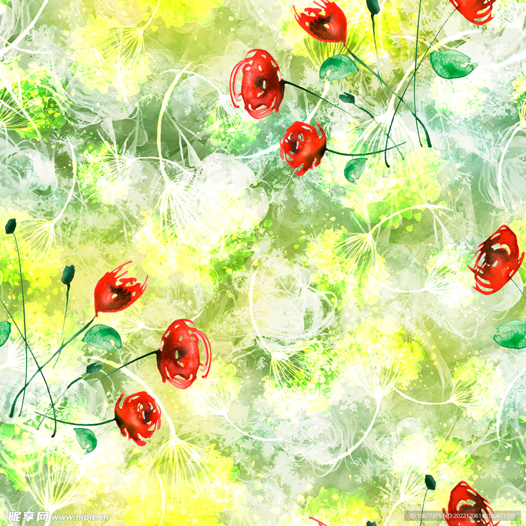 玫瑰花背景底图