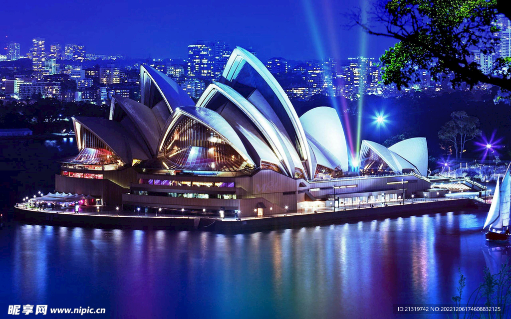 悉尼歌剧院夜景摄影