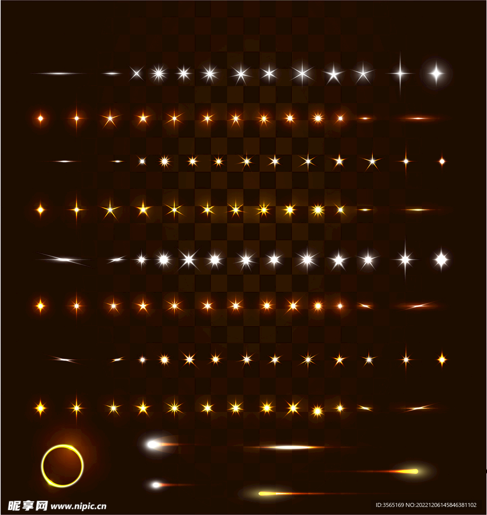 绚烂光效光斑AI矢量素材