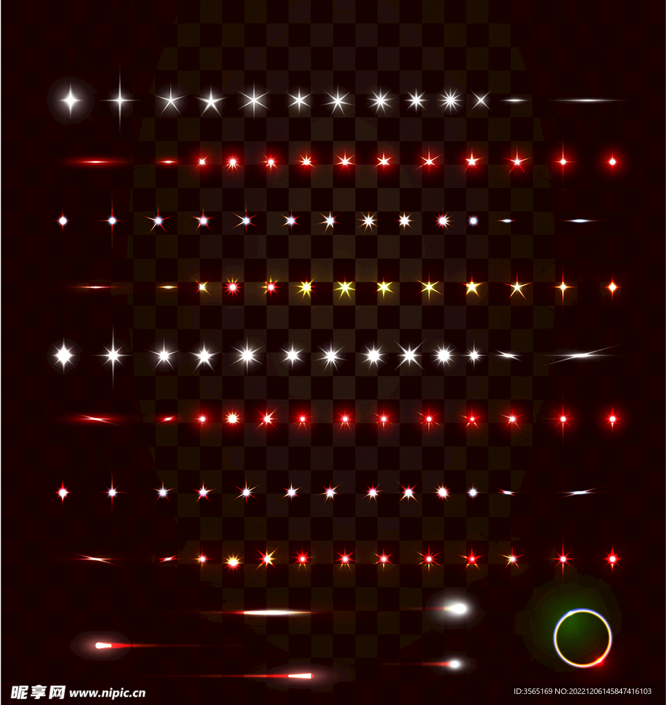 绚烂光效光斑AI矢量素材