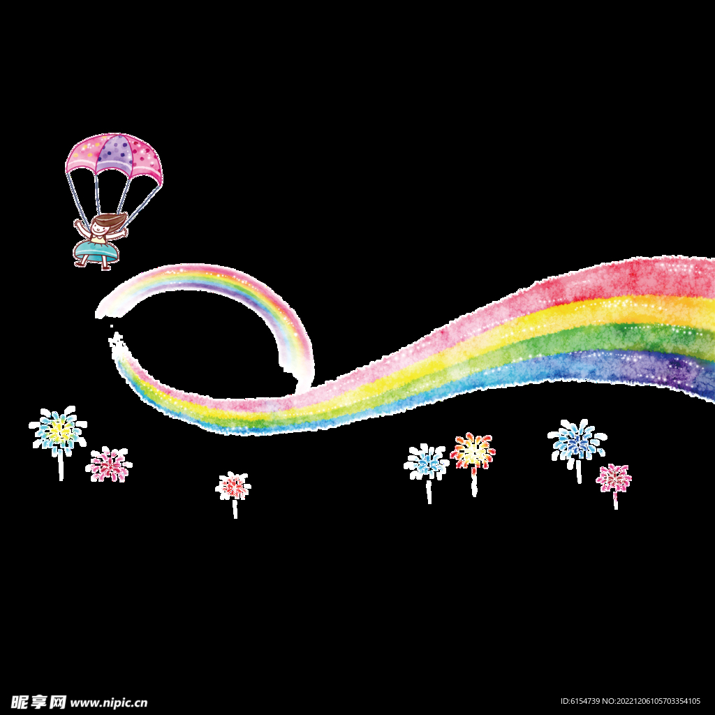 彩虹和降落伞