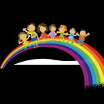 小孩和彩虹