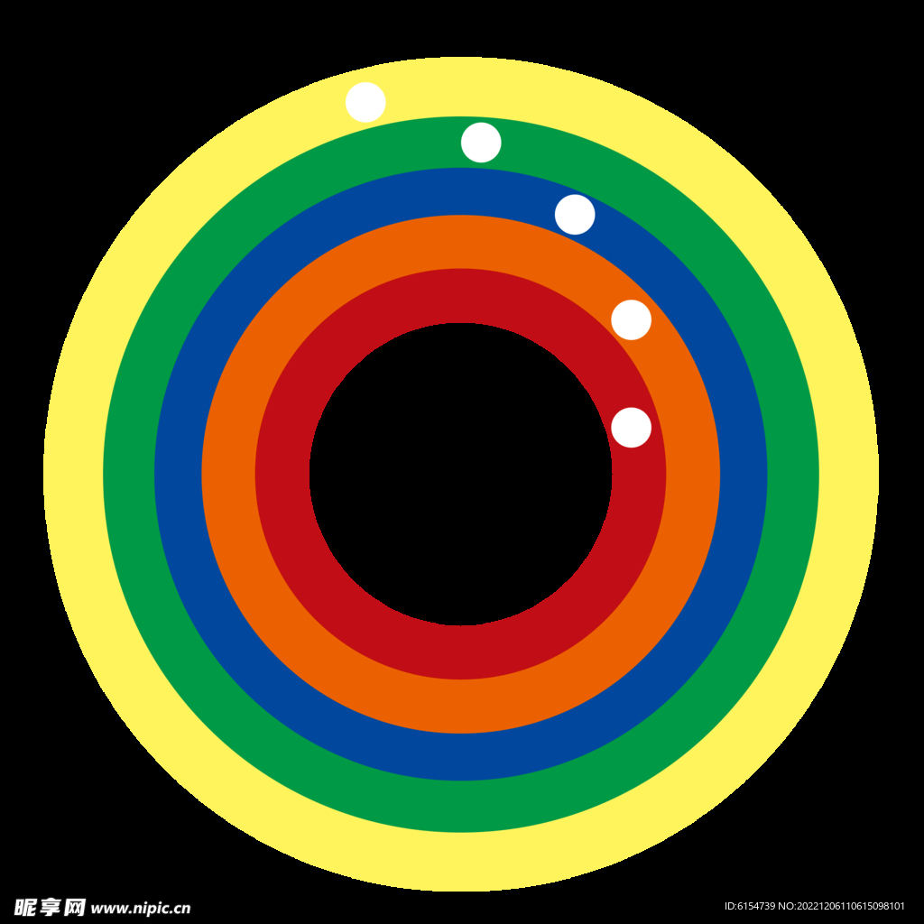 色彩圆环图图片