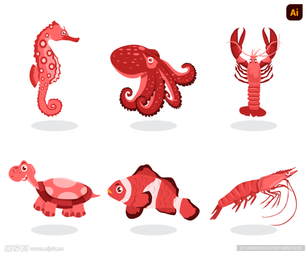 海洋动物插画