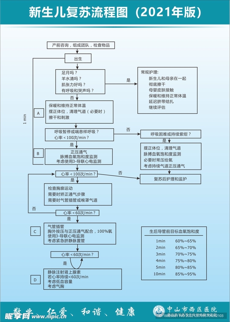 新生儿复苏流程图2021版