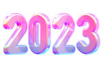 彩色数字2023