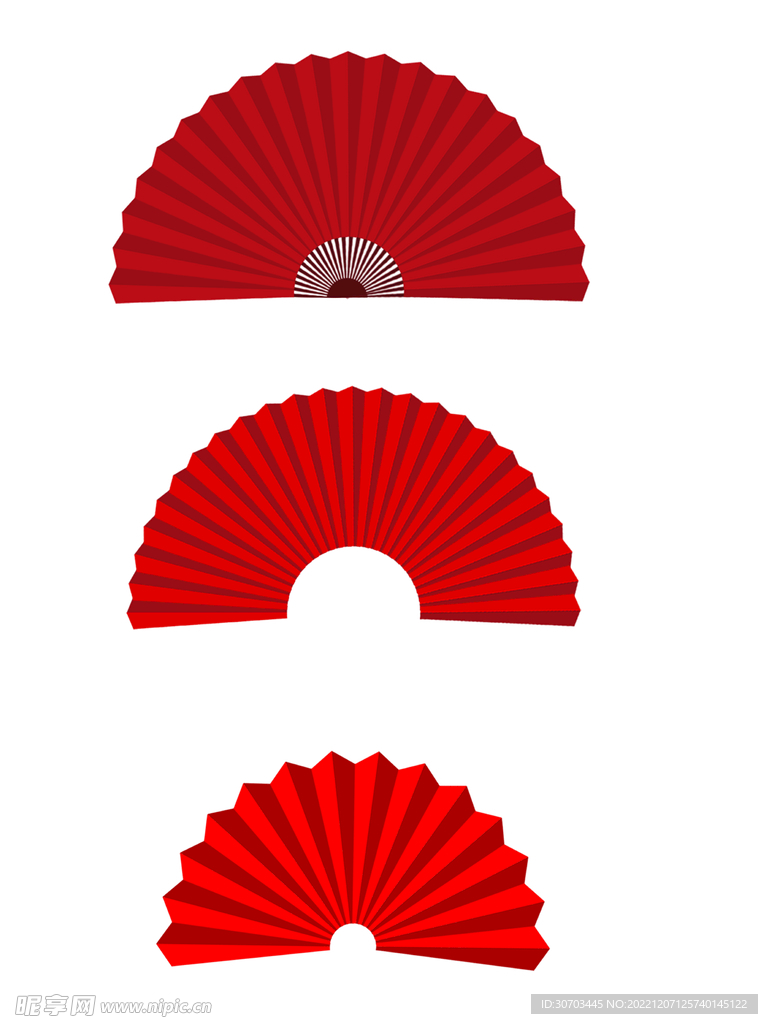 红色的扇子