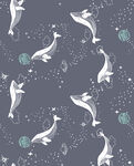 数码印花 海豚图片