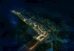 特色小镇夜间效果图