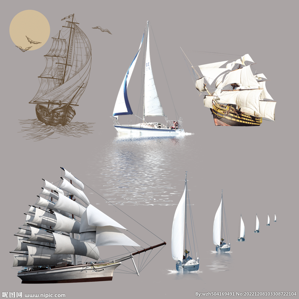 现代粉色海洋船帆配图-软装图片_建E室内设计网!