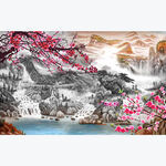 山水背景墙
