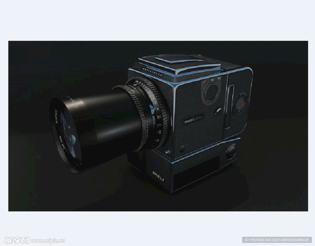 C4D模型 老式照相机