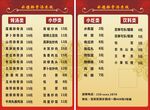 菜单价格