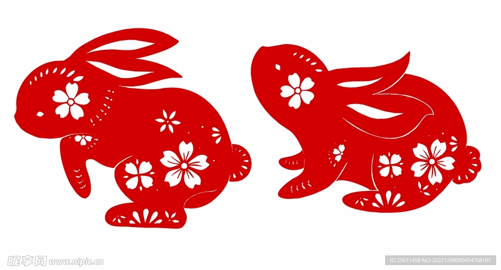 剪纸兔子