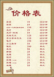 按摩针灸价格表