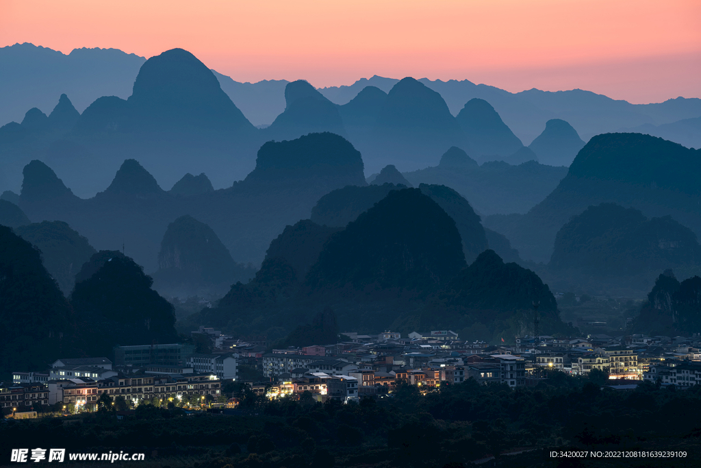 乡镇夜景