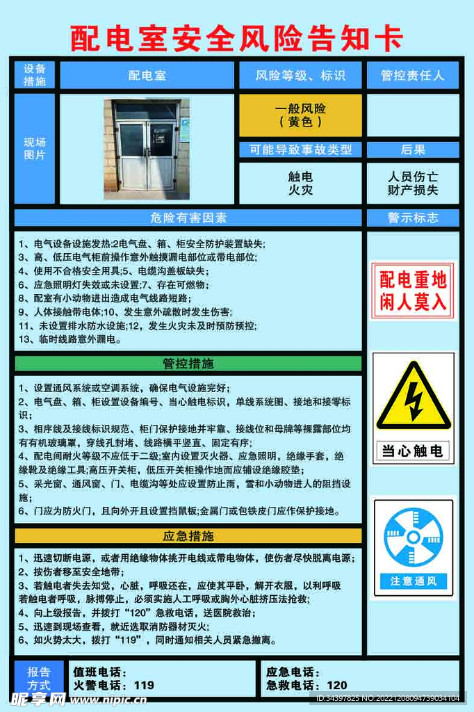 风险告知卡