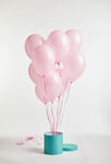 粉色气球摄影