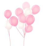 气球粉色白色