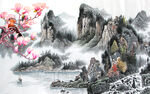 山水背景墙