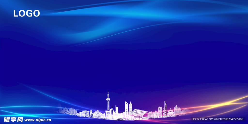 蓝色背景