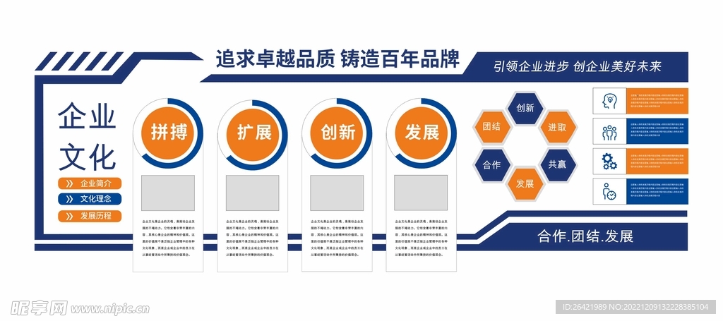 企业文化发展历程宣传文化墙