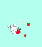 卡通兔子 草莓 