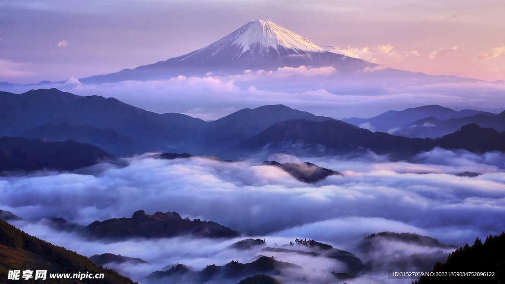 日本富士山唯美图片