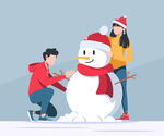 堆雪人