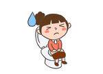 拉肚子腹泻便秘的小女孩