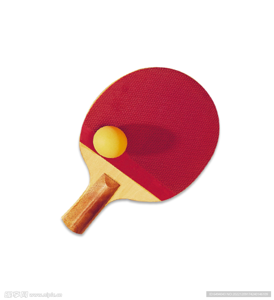 乒乓球拍单层免抠素材