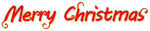 圣诞节快乐英文艺术字立体主标题